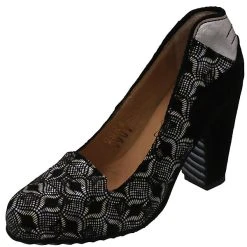 Tiggers® Tiggers Tiggers Jutta 03d Schwarz Silber Kombi Keilpumps - Schwarz-kombi