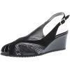 Vista Damen Slingpumps Schwarz - Schwarz