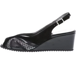 Vista Damen Slingpumps Schwarz - Schwarz -LAURAVITA-Shop 11710450 05