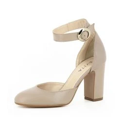 EVITA Damen Pumps Halboffen NICOLINA Klassische Pumps - Grau/beige