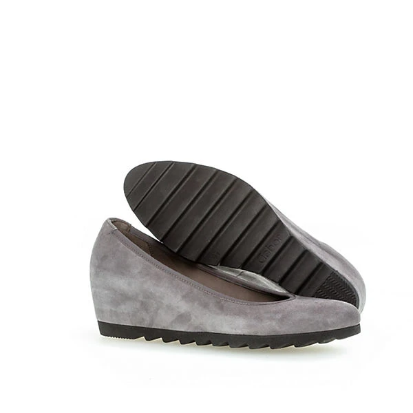 Gabor Keilpumps Rauleder Grau Keilpumps - Grau 5 Gabor Keilpumps Rauleder Grau Keilpumps - Grau – Bild 5