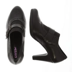 XAVER LUIS Pumps SOLANA - Hochfrontpumps Mit Strass-Schließe Hochfront-Pumps - Schwarz 5 XAVER LUIS Pumps SOLANA - Hochfrontpumps Mit Strass-Schließe Hochfront-Pumps - Schwarz -LAURAVITA-Shop 17588516 03