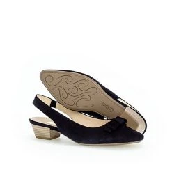 Gabor Slingpumps Rauleder Blau Sling-Pumps - Blau 9 Gabor Slingpumps Rauleder Blau Sling-Pumps - Blau -LAURAVITA-Shop 18931762 05