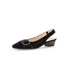 Gabor Slingpumps Rauleder Schwarz Sling-Pumps - Schwarz