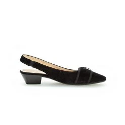 Gabor Slingpumps Rauleder Schwarz Sling-Pumps - Schwarz 7 Gabor Slingpumps Rauleder Schwarz Sling-Pumps - Schwarz -LAURAVITA-Shop 19324080 03
