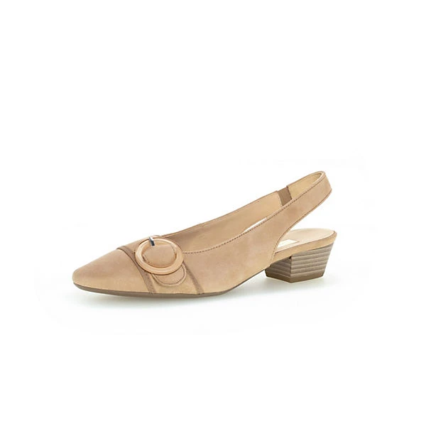 Gabor Slingpumps Rauleder Beige Sling-Pumps - Beige 1 Gabor Slingpumps Rauleder Beige Sling-Pumps - Beige