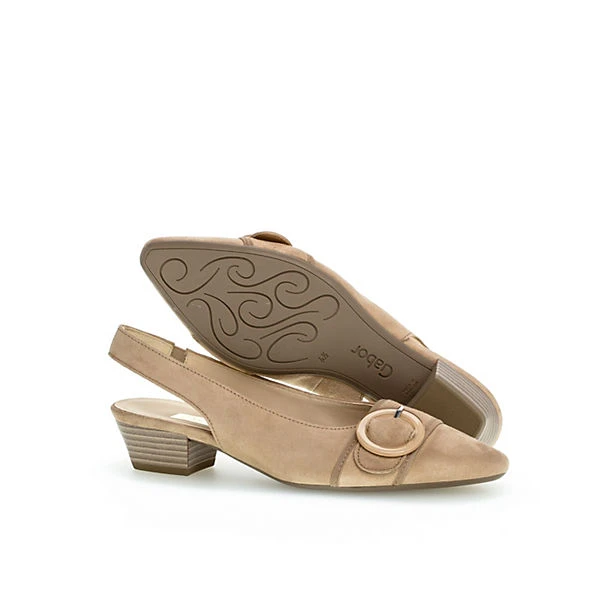 Gabor Slingpumps Rauleder Beige Sling-Pumps - Beige 5 Gabor Slingpumps Rauleder Beige Sling-Pumps - Beige – Bild 5