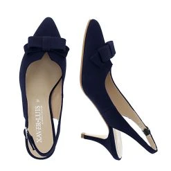 XAVER LUIS Pumps MINA - Spitze Sling-Pumps Mit Schleife Sling-Pumps -LAURAVITA-Shop 20682398 03