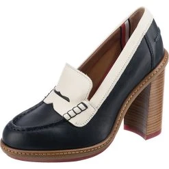 Tommy Hilfiger Hochfront-Pumps - Blau/weiß