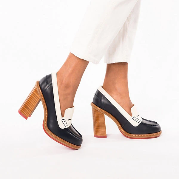 Tommy Hilfiger Hochfront-Pumps - Blau/weiß 2 Tommy Hilfiger Hochfront-Pumps - Blau/weiß – Bild 2