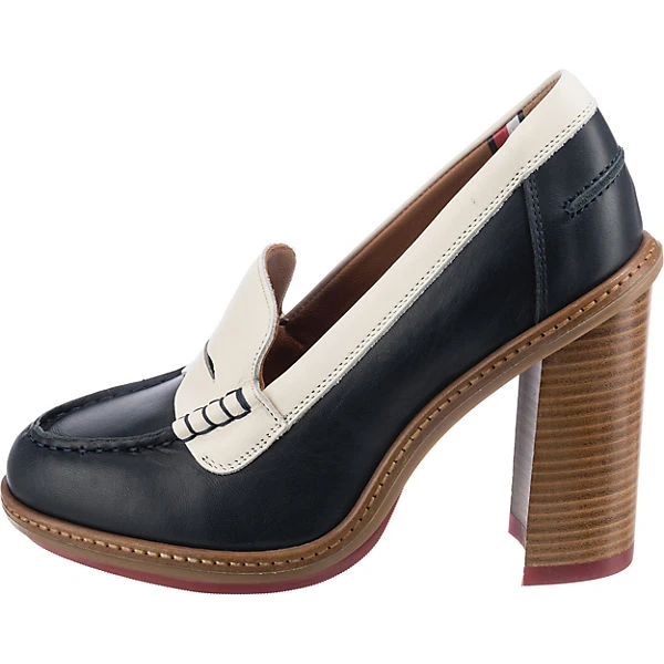 Tommy Hilfiger Hochfront-Pumps - Blau/weiß 3 Tommy Hilfiger Hochfront-Pumps - Blau/weiß – Bild 3