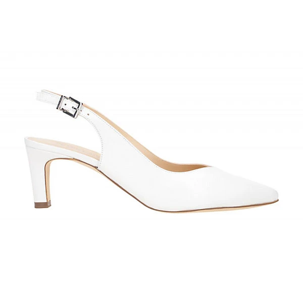 PETER KAISER Damenschuhe MEDANA 63 Sling-Pumps - Weiß 5 PETER KAISER Damenschuhe MEDANA 63 Sling-Pumps - Weiß – Bild 5