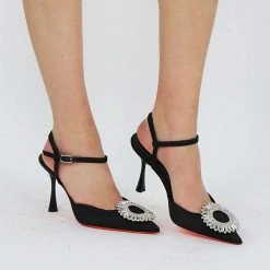 Melvin & Hamilton Alena 4 High Heels Sling-Pumps - Schwarz