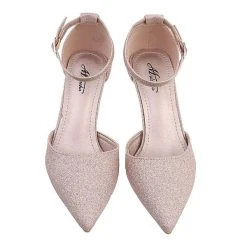 Ital-Design Schnür- & Riemchenpumps Schnalle, Trichterabsatz, Metallisch -LAURAVITA-Shop 29127291 04