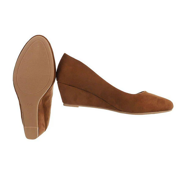 Ital-Design Keilpumps , Keilabsatz/Wedge, - Camel 2 Ital-Design Keilpumps , Keilabsatz/Wedge, - Camel – Bild 2