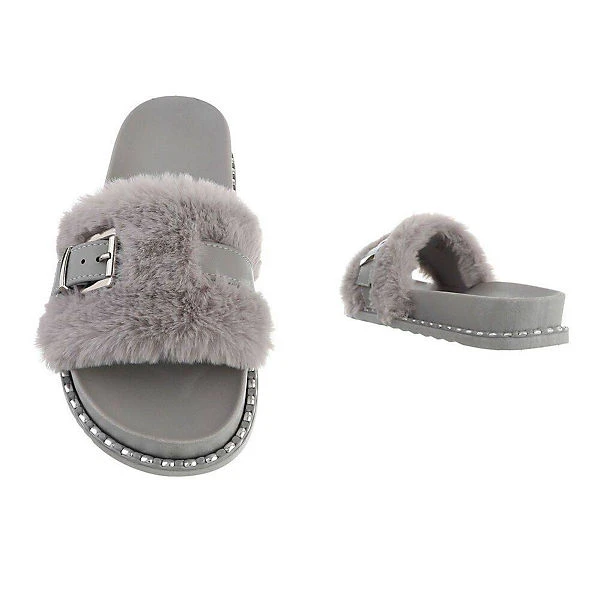 Ital-Design Hausschuhe , Flach, Offene Ferse 3 Ital-Design Hausschuhe , Flach, Offene Ferse – Bild 3