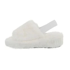 Ital-Design Hausschuhe , Keilabsatz/Wedge, Dekofell