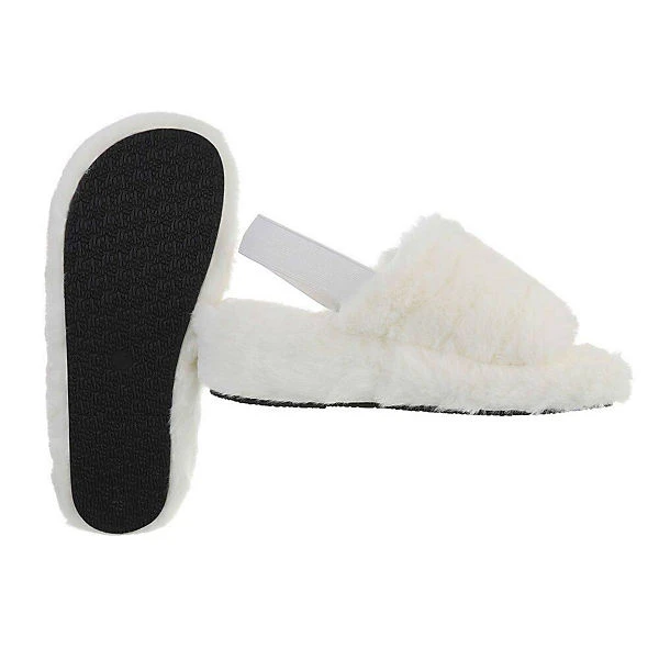 Ital-Design Hausschuhe , Keilabsatz/Wedge, Dekofell 2 Ital-Design Hausschuhe , Keilabsatz/Wedge, Dekofell – Bild 2