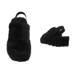 Ital-Design Hausschuhe , Keilabsatz/Wedge, Dekofell 5 Ital-Design Hausschuhe , Keilabsatz/Wedge, Dekofell -LAURAVITA-Shop 29249553 03