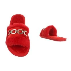 Ital-Design Hausschuhe , Flach, Dekofell, Offene Ferse 5 Ital-Design Hausschuhe , Flach, Dekofell, Offene Ferse -LAURAVITA-Shop 29250707 03