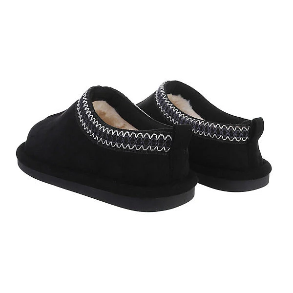 Ital-Design Hausschuhe , Flach, Dekofell 3 Ital-Design Hausschuhe , Flach, Dekofell – Bild 3