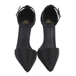 Ital-Design Schnür- & Riemchenpumps Knöchelriemen, Pfennig-/Stilettoabsatz, Riemen, Strass -LAURAVITA-Shop 29348182 04