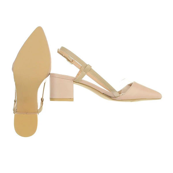 Ital-Design Schnür- & Riemchenpumps Knöchelriemen, Blockabsatz, Riemen 2 Ital-Design Schnür- & Riemchenpumps Knöchelriemen, Blockabsatz, Riemen – Bild 2