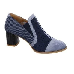 Maciejka Damen Pumps Schuhe Pumps Elegant Klassisch Lederkombination Geometrisch Klassische Pumps - Blau -LAURAVITA-Shop 29504231 06