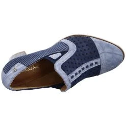 Maciejka Damen Pumps Schuhe Pumps Elegant Klassisch Lederkombination Geometrisch Klassische Pumps - Blau -LAURAVITA-Shop 29504231 08