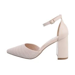 Ital-Design Schnür- & Riemchenpumps Knöchelriemen, Blockabsatz, Riemen