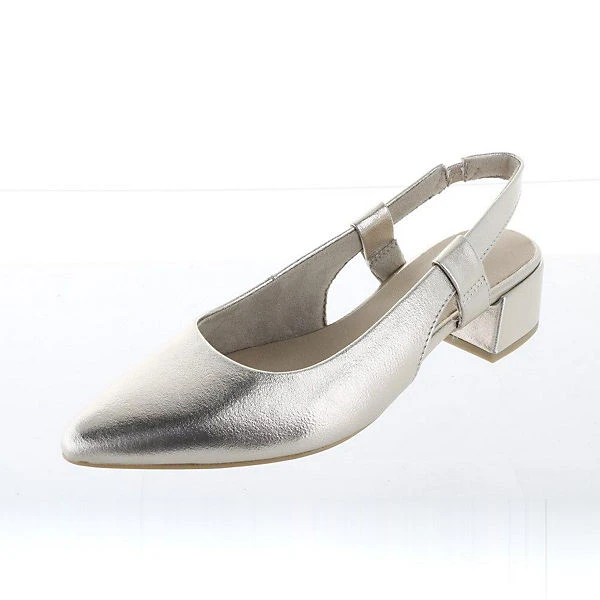 Marco Tozzi Sling Pumps Da._Sling Sling-Pumps - Metallicgelb 2 Marco Tozzi Sling Pumps Da._Sling Sling-Pumps - Metallicgelb – Bild 2