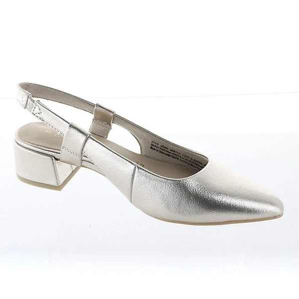 Marco Tozzi Sling Pumps Da._Sling Sling-Pumps - Metallicgelb 5 Marco Tozzi Sling Pumps Da._Sling Sling-Pumps - Metallicgelb – Bild 5