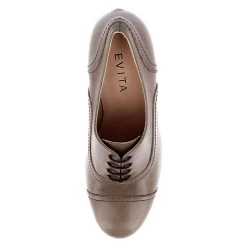 EVITA Damen Schnürpumps MARIA Klassische Pumps - Taupe -LAURAVITA-Shop 5350502 06