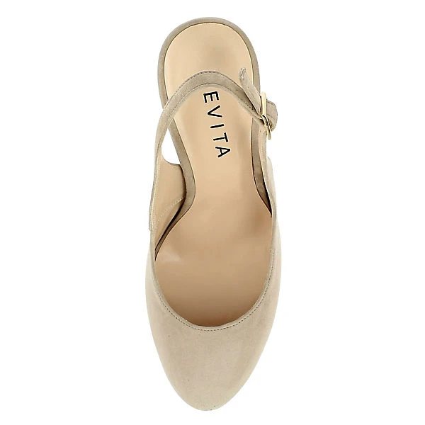 EVITA Damen Sling Pumps ILENEA Sling-Pumps - Grau/beige 6 EVITA Damen Sling Pumps ILENEA Sling-Pumps - Grau/beige – Bild 6