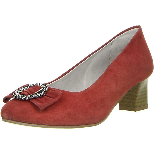 Vista Damen Trachtenschuhe Almhaferl Pumps Rot 1 Vista Damen Trachtenschuhe Almhaferl Pumps Rot