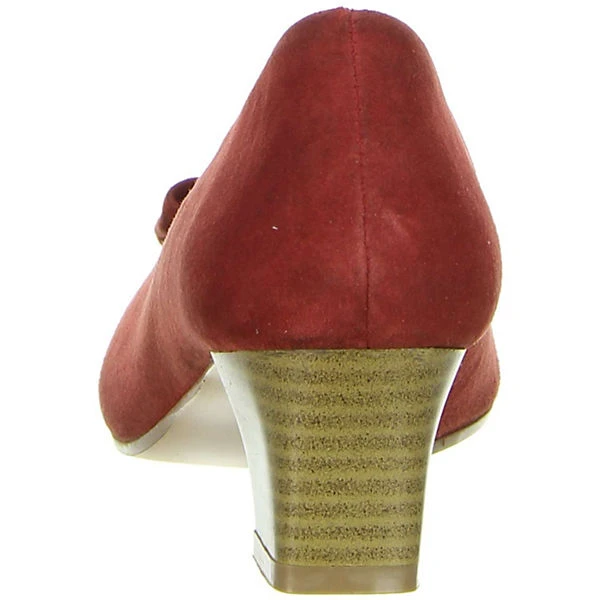 Vista Damen Trachtenschuhe Almhaferl Pumps Rot 2 Vista Damen Trachtenschuhe Almhaferl Pumps Rot – Bild 2